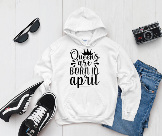 Queens Are Born in April Sweater 👑🎃