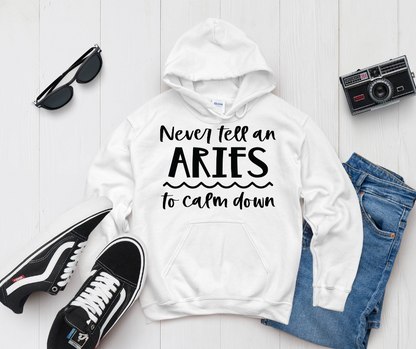 Never Tell an Aries to Calm Down Sweater