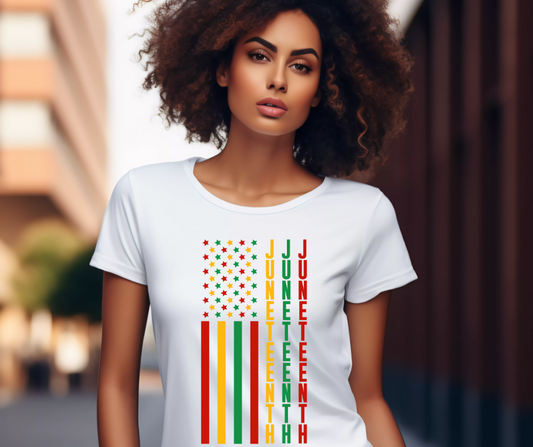 Juneteenth Flag Tee
