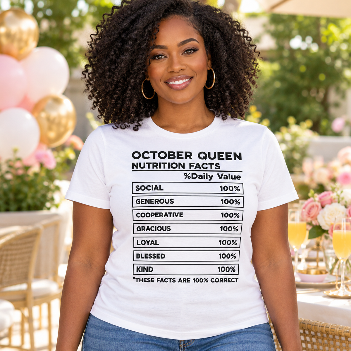 October Queen Nutrition Facts Tee