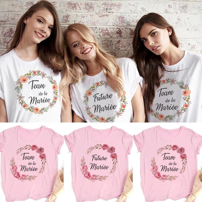 Team Bride Print T-Shirt – Future Bachelorette Wedding Party Tee