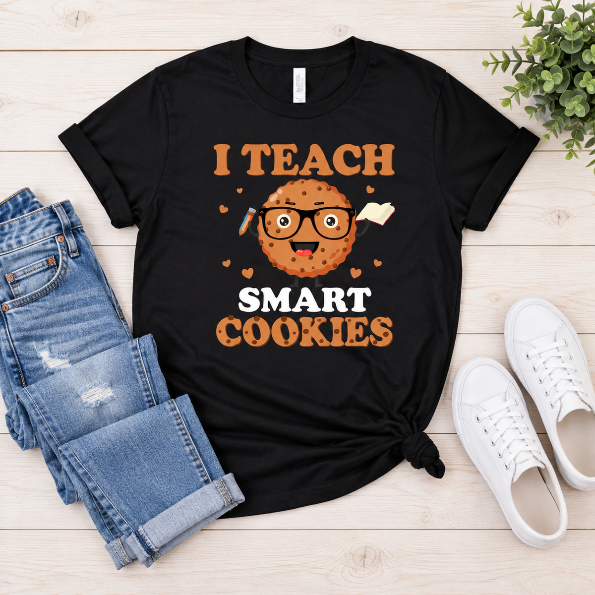 I Teach Smart Cookies Tee — styled garment