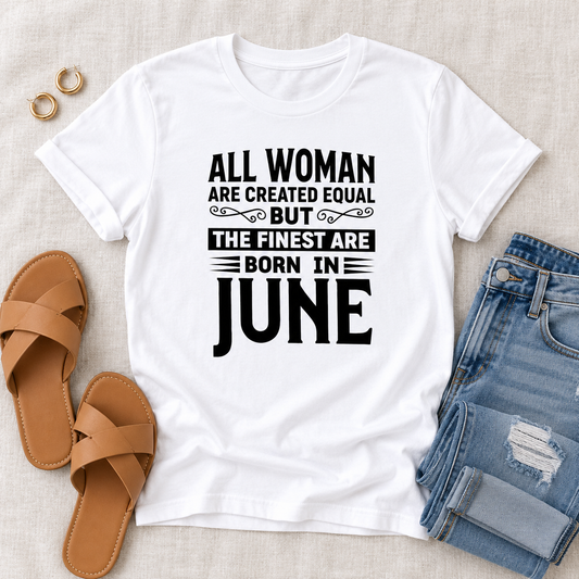 White graphic tee in a styled flat lay
